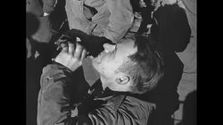 US soldiers waiting for action on Western Front during World War II News Clip