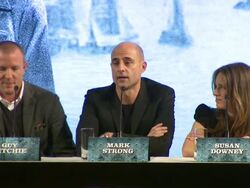 Sherlock Holmes Press Conference Stock Footage
