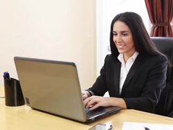 Attractive Business Woman Stock Footage