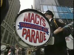 MS LA Marching band on Thanksgiving Day parade, New York City, New York, USA Stock Footage
