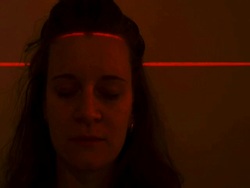 Biometric head scan Stock Footage