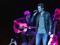 PERFORMANCE: Matthew Morrison at the Starburst Presents Songwriters Music Series To Benefit The VH1 Save The Music Foundation With Matthew Morrison at New York NY.  Stock Footage