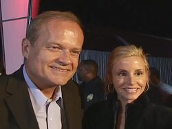 NBC, Universal, and Focus Features 2007 Golden Globes Party Stock Footage