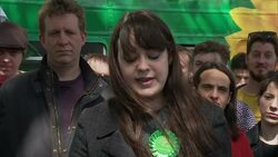 General Election 2015 - Green Party Launch Battle Bus In Bristol News Clip