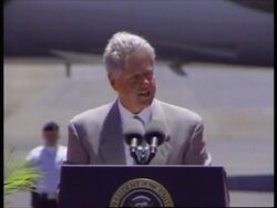 HAWAII: PRESIDENT CLINTON AT CELEBRATIONS TO MARK END OF WWII (1) News Clip