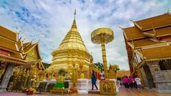 Doi Suthep Temple Time lapse in Chiang mai Thailand. Stock Footage