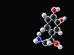 Norepinephrine molecule Stock Footage