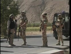 Italian soldier killed in attack on NATO convoy - adds better pix News Clip