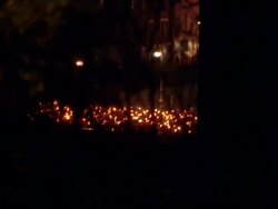 Torch light Hogmanay procession in Edinburgh News Clip