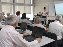 HD: Business People Participating Seminar Stock Footage