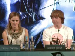 Harry Potter and the Half-Blood Prince Press Conferences Stock Footage