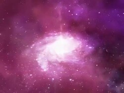 Beautiful space background. Galaxy rotating animation Stock Footage