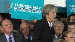 Theresa May Speech Stockport re Election Campaign 10/10 News Clip