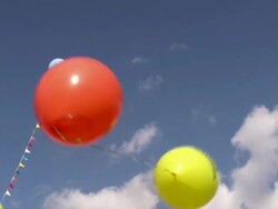 Helium balloon. Fun. Stock Footage