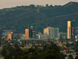 T/L, WS, HA, View of Hollywood, Los Angeles, California, USA Stock Footage