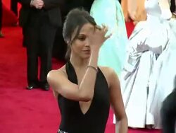 Zoe Saldana at 'Charles James: Beyond Fashion' Costume Institute Gala - Arrivals Stock Footage