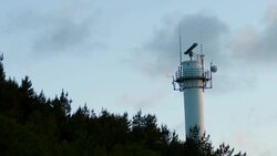 Military radar station Stock Footage