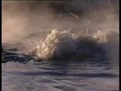 CU oily water bubbles in spring, Komi Region, Russia. Stock Footage