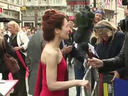Alice Krige at The Great British Premiere of Chariots of Fire at Leicester Square on July 10, 2012 in London, England (Footage by WireImage Video/Getty Images) Stock Footage