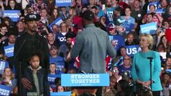 LeBron James Stumps for Clinton in Cleveland News Clip