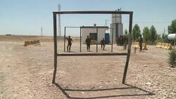 CLEAN : Iraq: Peshmerga forces train in a base south of Arbil News Clip