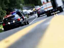 Car Accident Scene Stock Footage