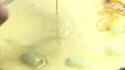 Omelette with Cheese & Prosciutto Being Cooked News Clip