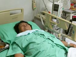 Senior woman patient Stock Footage