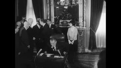 LBJ Signs Voting Rights Bill Stock Footage