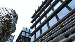 K, David Cerny Sculpture in Prague City Stock Footage