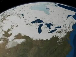 Sequence of Clouds, Snow Cover, Sea Ice, Sea Surface Temperature and Biosphere Stock Footage