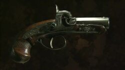 Derringer Pistol used for Shooting Abraham Lincoln Stock Footage