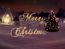 HD: Merry Christmas Greeting Card Stock Footage