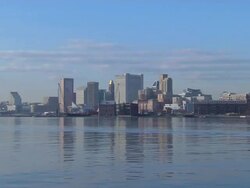 HD Baltimore Skyline ZoomIn_1 (1080/24P) Stock Footage
