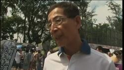 Protest on anniversary of handover back to China News Clip