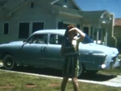Dancing Front Yard 1952 Stock Footage