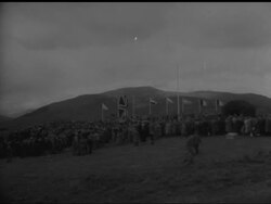 QUEEN MOTHER UNVEILS MEMORIAL. News Clip