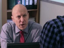 Office manager sending employee home Stock Footage