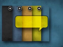 Colorful Bands And Speech Bubble Stock Footage