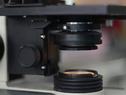 Microscope. Stock Footage