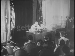 President Roosevelt Fireside Chat, Unlimited Emergency News Clip