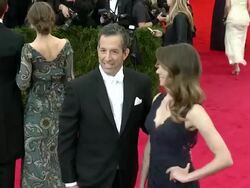 Kenneth Cole, Emily Cole at 'Charles James: Beyond Fashion' Costume Institute Gala - Arrivals Stock Footage