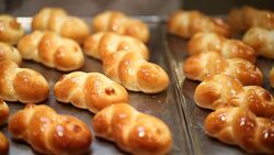 HD VDO :rolls for baking Stock Footage