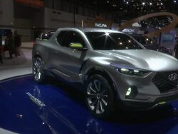 2015 Hyundai Santa Cruz Crossover Truck Concept montage Stock Footage