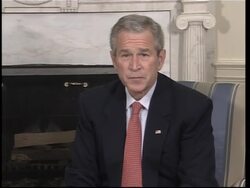 President Sassou-Nguesso visits White House for talks with Bush News Clip