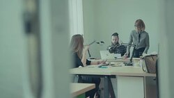 New business teamwork in the startup office Stock Footage