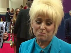 INTERVIEW - Barbra Windsor on the play, being at the theatre, what she enjoys about the story at Charlie & The Chocolate Factory - Opening Night at Theatre Royal on June 25, 2013 in London, England (Footage by WireImage Video/Getty Images) Stock Footage