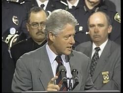 USA: BILL CLINTON TURN IN A GUN PRESS CONFERENCE News Clip