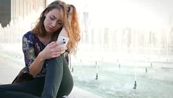 Break up with sms Stock Footage