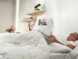 Reading In Bed Stock Footage